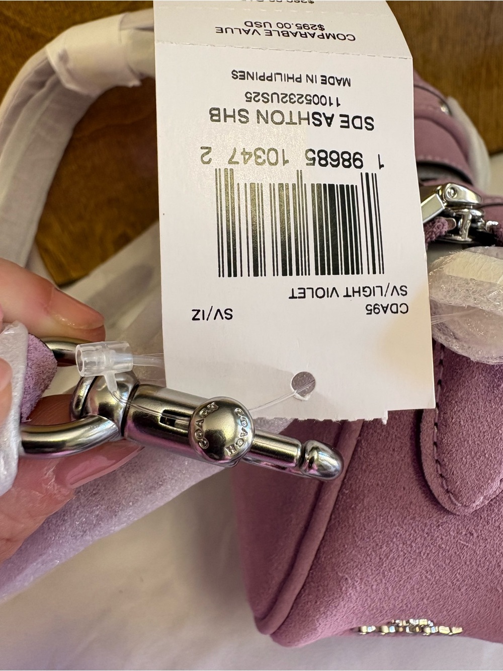 NWT Coach suede Ashton - Picture 5 of 6